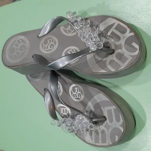 BCBGeneration embellished flip flops